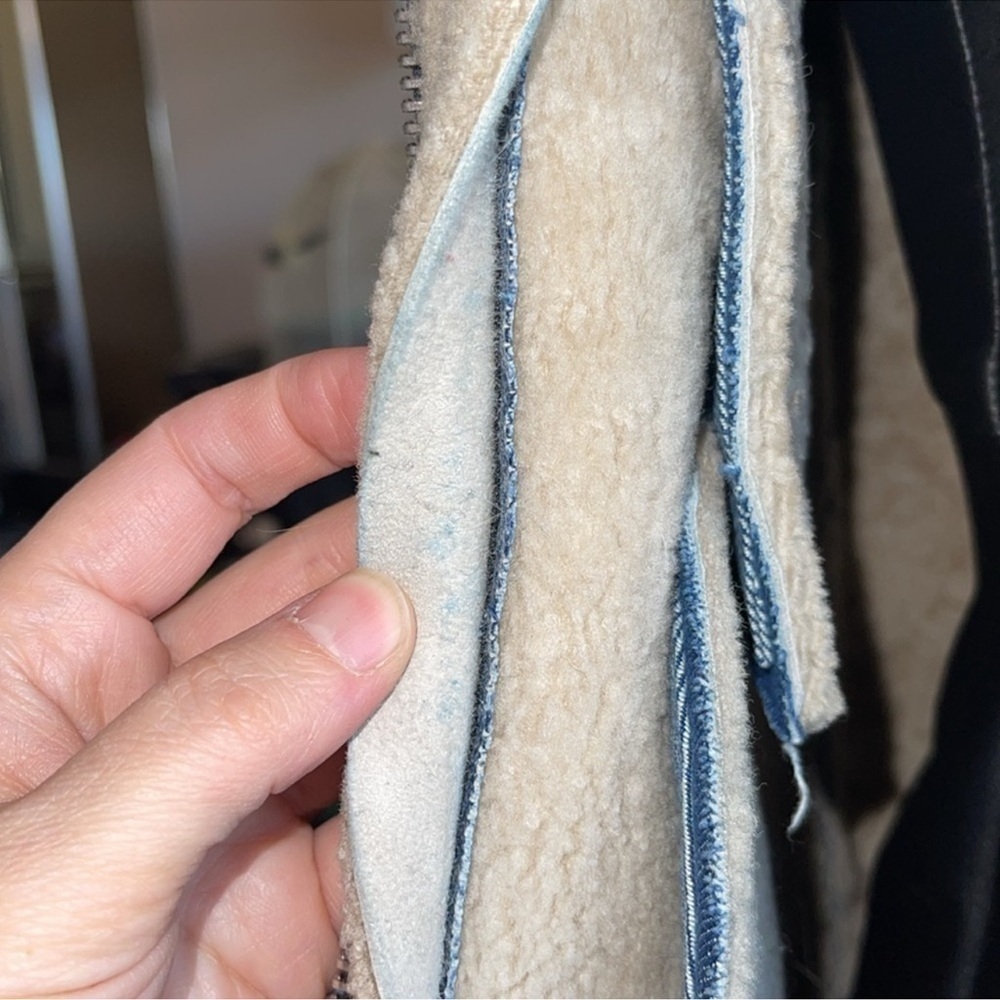 Rag & Bone shearling and denim jacket 100% real shearling internal and external - Picture 14 of 14